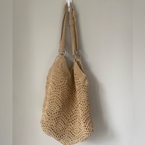 MOVING! The Sak Woven Hobo Style Long Beach Bag